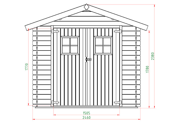 Ξύλινη_Αποθήκη_Κήπου_196_x_246εκ