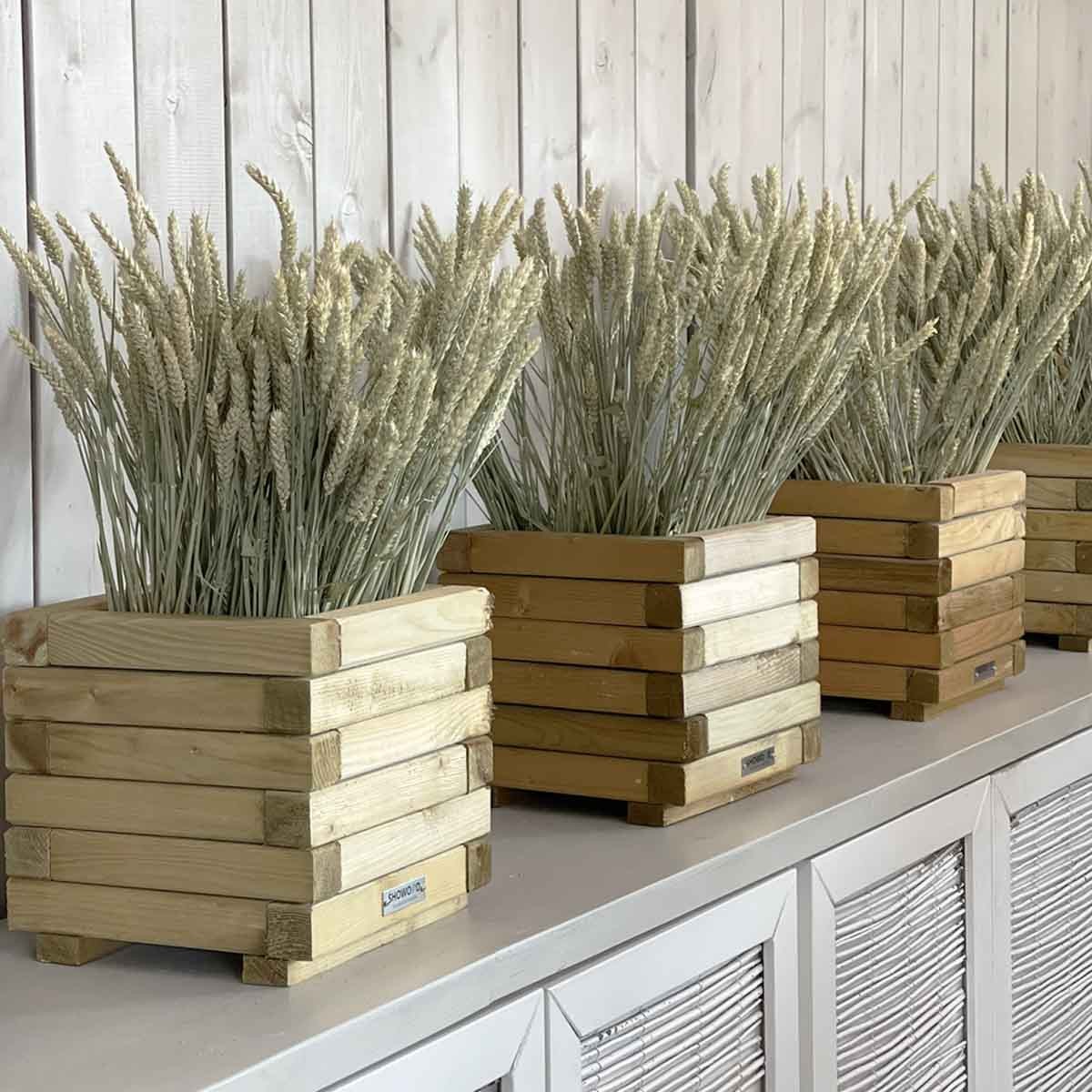 Ξύλινη_γλάστρα_τετράγωνη