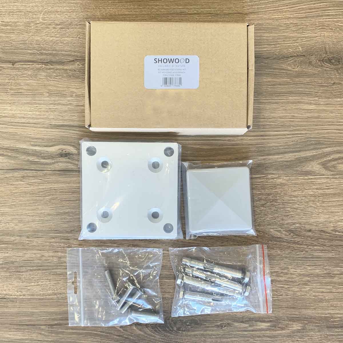 βαση-και-καπελαkι-κολωνασ-ανοδιωμενου-αλουμινιου-κιτ