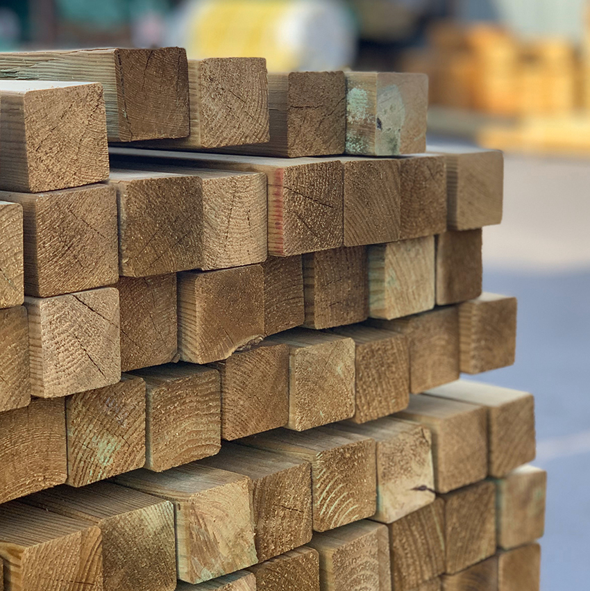 ξύλινη-δοκός-εμποτισμένη-45×45εκ