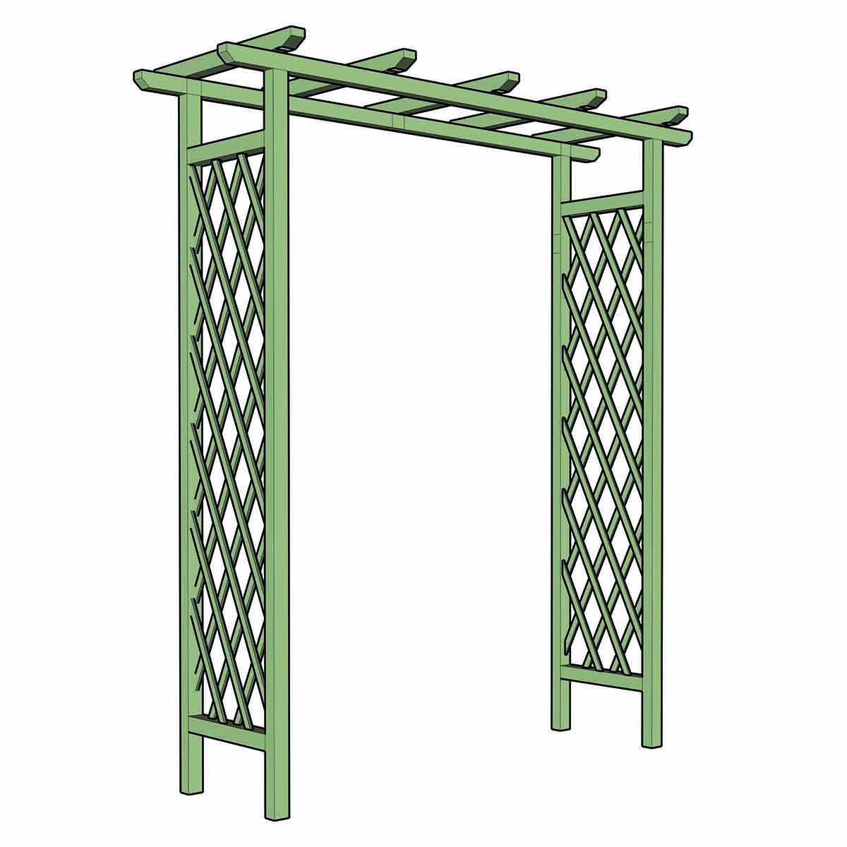 ξύλινη-πέργκολα-είσοδος-ειρήνη